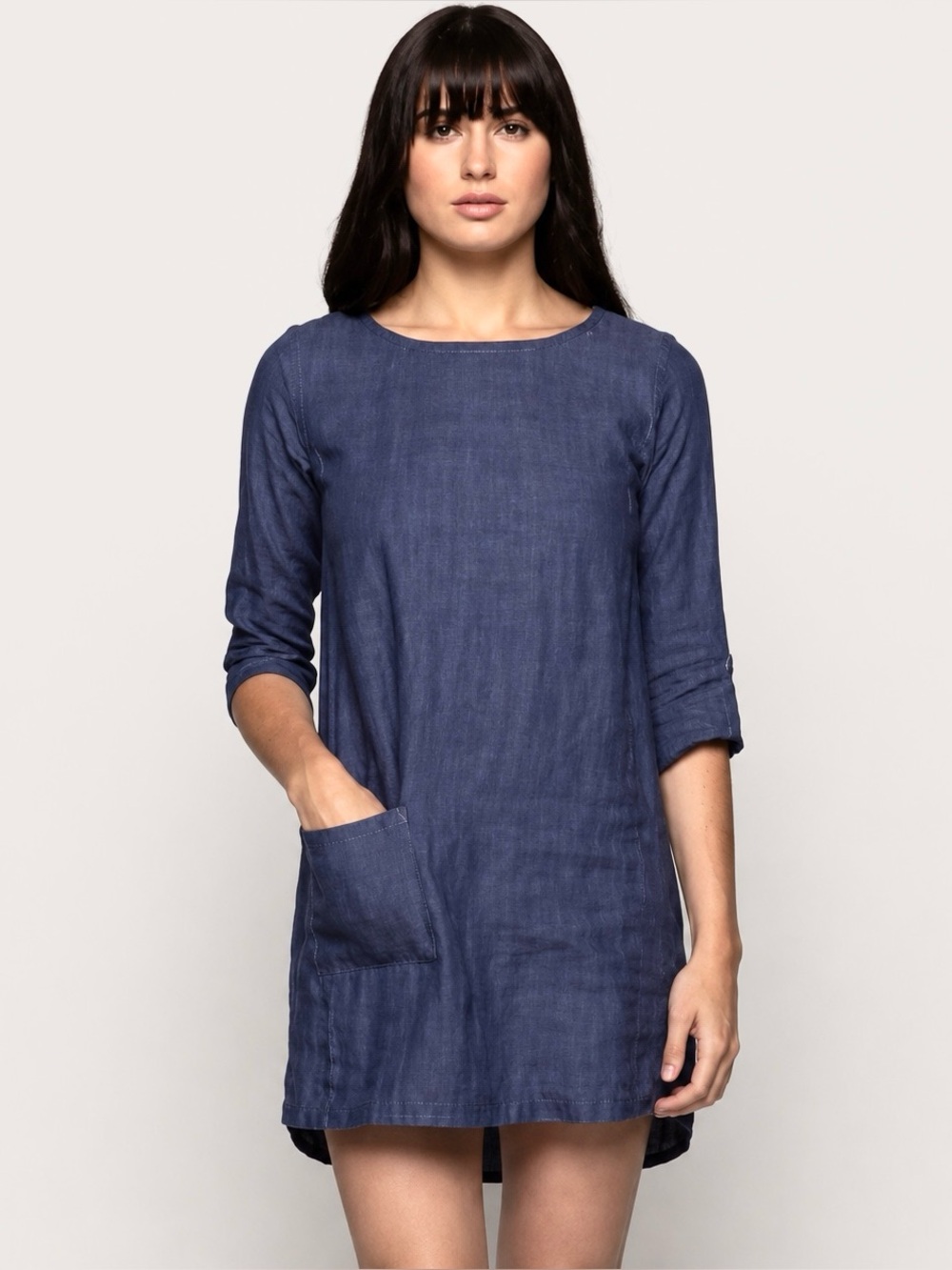 PYNE & SMITH No. 20 European Flax Linen Mini Shift Dress – Small